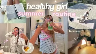 Thumbnail: summer lock in routine + healthy habits⭐️ (morning, wellness, productive)