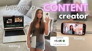 Thumbnail: become a content creator in 2026 ✨ how to plan, film & edit cinematic vlogs