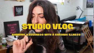 Thumbnail: Running a Business with Chronic Illness - Artist Studio Vlog