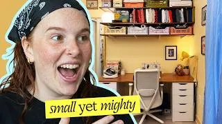 Thumbnail: Making over my SMALL sewing room to ACTUALLY work  | Organization & DIY