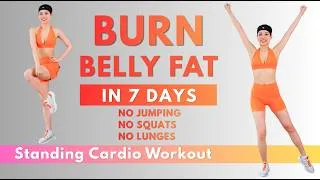 Thumbnail: 17 Min Standing Cardio Workout 🔥 Burn Lower Belly Fat | Low Impact, No Jumping, No Equipment