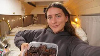 Thumbnail: A Rainy Day Cooking in my Bus (vanlife)