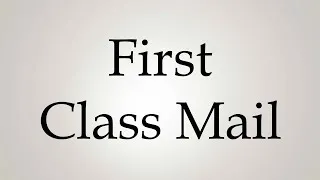 Thumbnail: How to Pronounce ''First Class Mail''
