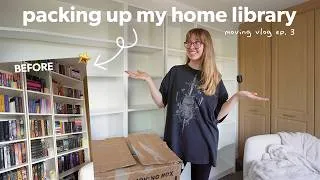 Thumbnail: Packing up my entire home library 📚📦 Moving vlog (ep. 3)