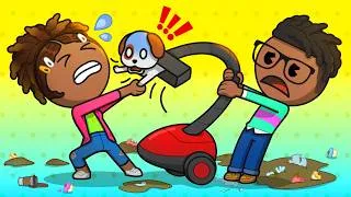 Thumbnail: Cleaning Chaos | emojitown mini movie
