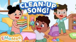 Thumbnail: Clean Up Song For Kids🧸 | Put Away Your Toys Song | Nursery Rhymes | EMoMee