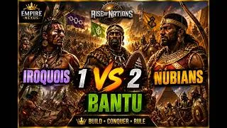 Thumbnail: Bantu vs Iroquois & Nubians!  1 vs 2 Impossible Challenge  | Rise of Nations