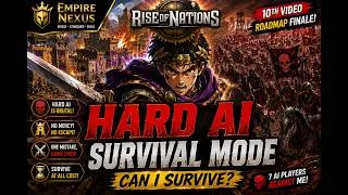 Thumbnail: 😱 Can I Survive HARD AI? | Rise of Nations Survival Challenge