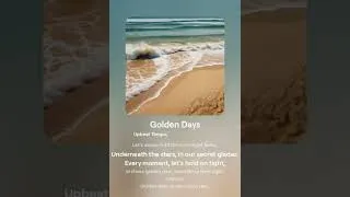 Thumbnail: Golden Days - The Ultimate Summer Anthem of 2024 🌞🎶