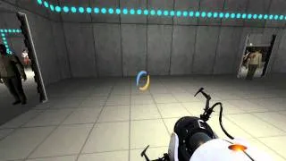 Thumbnail: [No longer works] NPC generic_actor walking through Portal 2 world portals