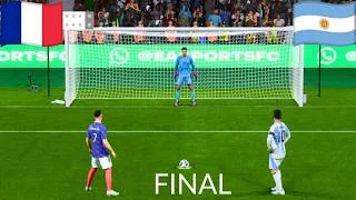 Thumbnail: Argentina vs France / Ronaldo vs Messi / FIFA World Cup Final / Penalty Shootout / FC 26