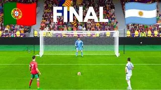 Thumbnail: Portugal vs Argentina / Ronaldo vs Messi / FIFA World Cup Final / Penalty Shootout / FC 26