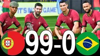 Thumbnail: RONALDO MESSI NEYMAR & MBAPPE | ALL STARS | PORTUGAL 100-0 BRAZIL | FIFA World Cup 2026 | FC 26