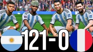 Thumbnail: RONALDO MESSI NEYMAR & MBAPPE | ALL STARS | FIFA WORLD CUP |  ARGENTINA 100-0 FRANCE | EA FC 26