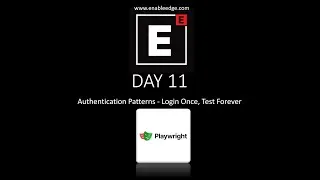 Thumbnail: Playwright framework Day 11 |  Authentication Patterns - Login Once, Test Forever