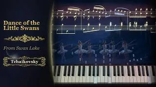 Thumbnail: Dance of the Little Swans – Tchaikovsky · Piano Visualization and On-Screen Score