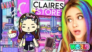 Thumbnail: I BUILT A CLAIRES STORE in Toca Life World ⭐ | *NO VOICES*🎙️ | Build Ideas