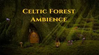 Thumbnail: Glowing Mushroom Celtic Forest 🍄☘️ Enchanted Woodland Ambience | Celtic Music, Water Creek & Cricket
