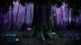 Thumbnail: 🍄 Enchanted Glowing Mushroom Forest 🌲 Calm Night Ambience for Sleep | Water, Crickets & Nature ASMR