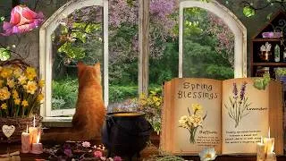 Thumbnail: Rainy Spring Morning 🌱🔮🌦️ Forest Witch Ambience | Calm Music, Rain & Birdsongs | Spring Blessings