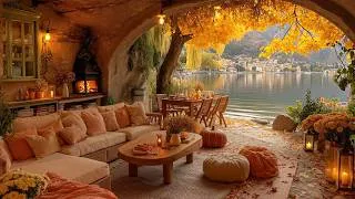 Thumbnail: Cozy Cabin in the Autumn Forest | Soft Piano Melodies and Cozy Fireplace Sounds for Relaxation