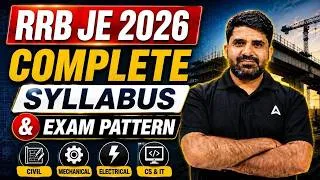 Thumbnail: RRB JE 2026 Syllabus & Exam Pattern | Civil, Mechanical, Electrical | By Pramod Agrahari
