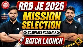 Thumbnail: RRB JE 2026 Preparation | Mission Selection Batch Launch | RRB JE Exam 2026 | By Pramod Sir