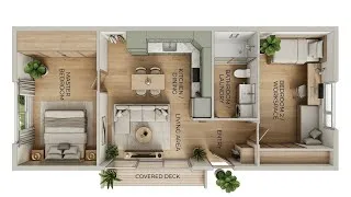 Thumbnail: 18 Modern Tiny House Plan Design | 2 Bedrooms | Off Grid Living 