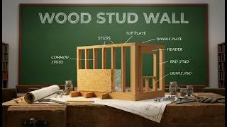 Thumbnail: Wood Stud Wall Parts Explained | Bottom Plate, Top Plate & Studs