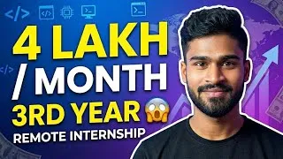 Thumbnail: How I Got a 4 Lakh/Month Internship in 3rd Year | Tips to Get International Opportunities (Kannada)