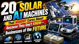 Thumbnail: 20 SOLAR AND AI MACHINES That NOBODY Cares About Because They Don't KNOW— Businesses of the FUTURE