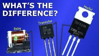 Thumbnail: MOSFET vs Transistor vs Relay: Most People Get This Wrong