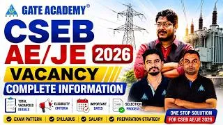 Thumbnail: 🎉CSEB AE/JE 2026 VACANCY || COMPLETE INFORMATION | |🔥🔥