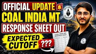 Thumbnail: CIL MT 2026 Response Sheet OUT 🔥 | Coal India MT Expected Cut Off | Official Update