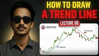 Thumbnail: Binary Trading Beginner to Pro 🔥 | How to Draw a Trendline (Perfect Entry Strategy)