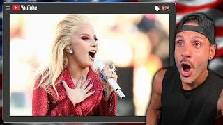 Thumbnail: British Guy Reacts to INCREDIBLE Lady Gaga National Anthem Performance  - Super Bowl 50!
