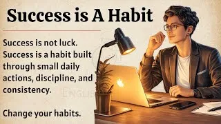 Thumbnail: Success is A Habit | Improve Your English Fluency ✅️  | Motivational Video 🔥 