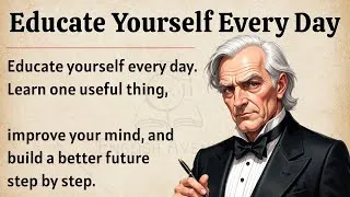 Thumbnail: Educate Yourself Every Day | Improve Your English Fluency ✅️ | Improve Your Mind