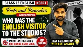 Thumbnail: Who Was the English Visitor to the Studios? | Poets and Pancakes Class 12 English | NCERT | MP Board