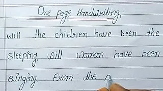 Thumbnail: english handwriting kaise theek karen #english