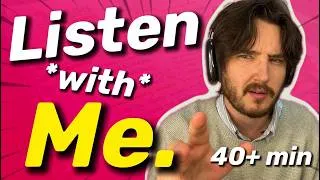 Thumbnail: *actually* improve English by studying like this | 40+ min of Listening with a True Crime Story