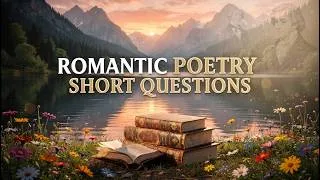 Thumbnail: Romantic Poetry Short Questions | Most Important Questions for Exams
