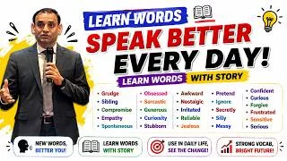 Thumbnail: Powerful English Words You Must Know | Words with Hindi Meaning & Story #ENGLISHLINGUALOKESH