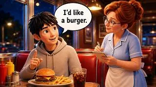 Thumbnail: 🥧 Booth or Counter? Dinner at an American Diner | Slow and Easy English Story for Beginners