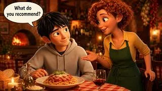 Thumbnail: 🍝 Ordering Dinner at an Italian Restaurant | Slow and Easy English Story for Beginners