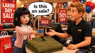 Thumbnail: 🏷️ How Much Is the Discount? Labor Day Sale at an American Department Store | Slow and Easy English
