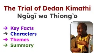 Thumbnail: The Trial of Dedan Kimathi Summary  in Hindi|| English | Ngugi wa Thiong'o || Themes|| Characters