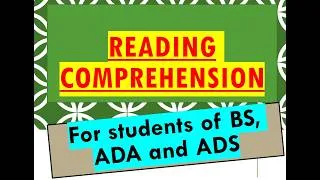 Thumbnail: Reading Comprehension Explained | Types, Advantages & Past Papers PU, UOS, GCU, IIUI