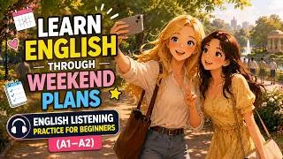 Thumbnail: Learn English Through Weekend Plans | English Listening Practice for Beginners (A1–A2)
