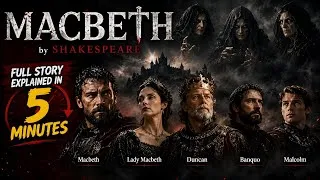 Thumbnail: Macbeth by William Shakespeare | Full Story Explained in 5 Minutes | English Story & Moral Lesson